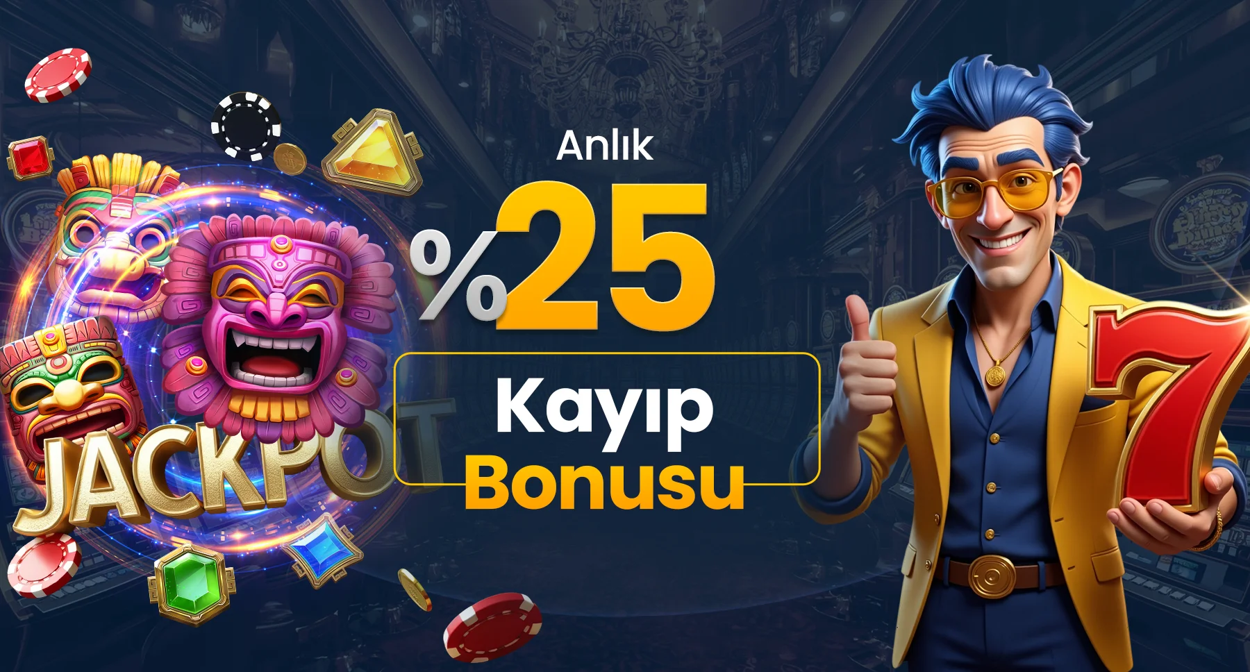 Son 24 saat içindeki kayıplara özel günlük geri ödeme bonusu.