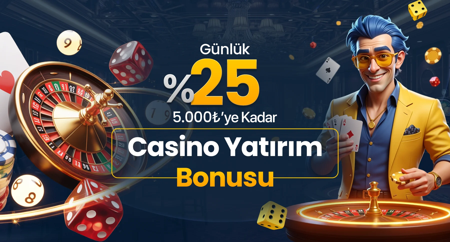 Fenomenbet günlük %25 casino yatırım bonusu